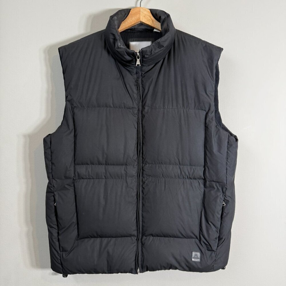Alex Cannon Down Waterfowl Feather Puffer Vest Jacket Men's Large Black Full Zip - Picture 4 of 15